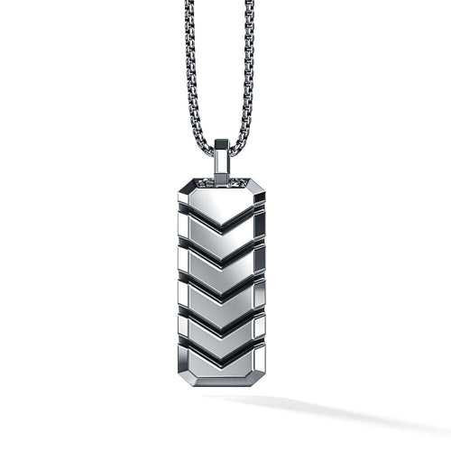 Arne Pendant | 925 Sterling Silver, Rhodium Plating & Glossy Finish