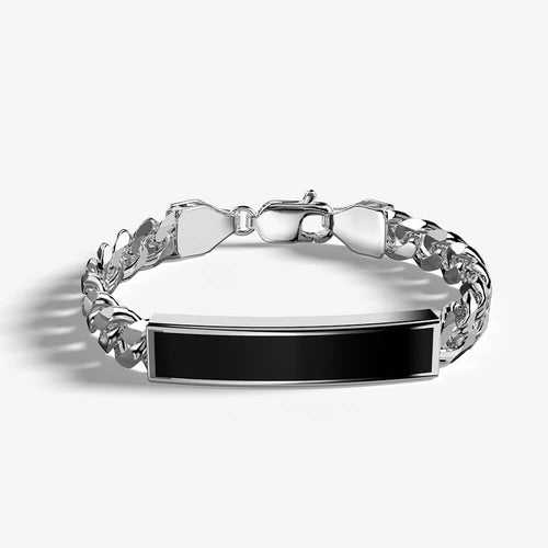 Taur Bracelet | 925 Sterling Silver, Rhodium Plating & Glossy Finish