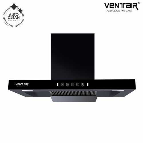 Black Gold Smart Auto Clean Chimney (Motion + Touch, 90cm, 1400 m3h, 11° Filterless Technology)