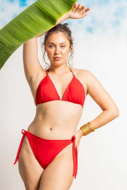 Chopped Chillis Red Bikini Swim Set