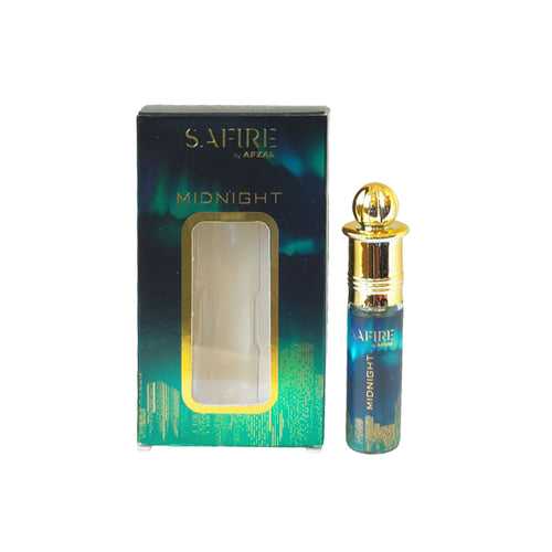 SAFIRE MIDNIGHT ATTAR ROLL-ON ALCOHOL FREE PERFUME OIL FOR MEN AND WOMEN