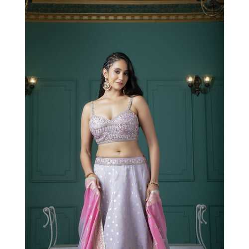 Lavender Lehenga Set