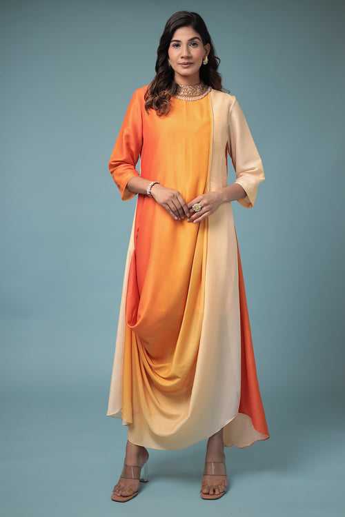 Silk Kurta with Sequins, Embellished work.