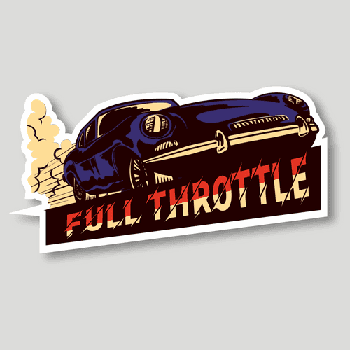 Full Throttle Sticker