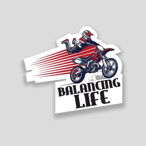 Balancing life Sticker