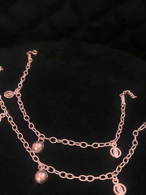 Ball Shape Anklet - Single layer - 5762