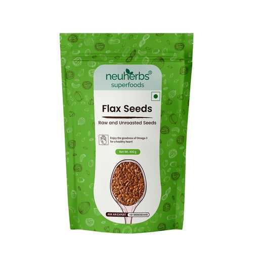 Raw Unroasted Flax Seeds naturally rich in Omega-3 fatty acids Helps in cholesterol levels, weight loss or management and strong Bones