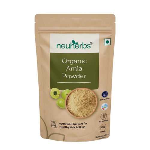 Organic Amla Powder for Healthy Skin, enhancing hair growth and promotes a healthy gut.