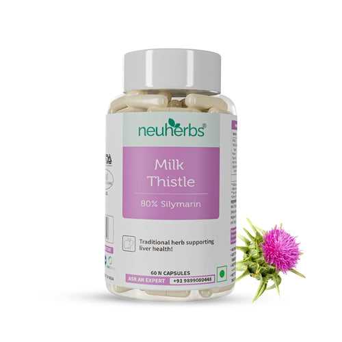 Milk Thistle Capsules supplement for Men and Women with 800 MG Of Silymarin and Preservative Free for Healthy Liver & promote Skin Health