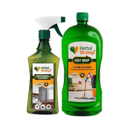 Herbal Bathroom Cleaner 500ml & Floor Cleaner 1 ltr (Pack of 2)