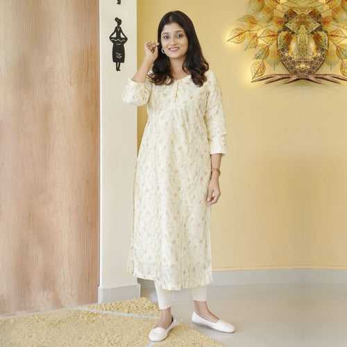 Chanderi Silk Kurti-4131