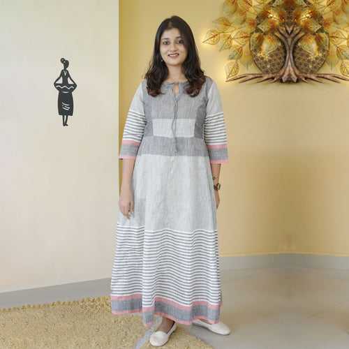 Dual Weave Cotton Dress-4522