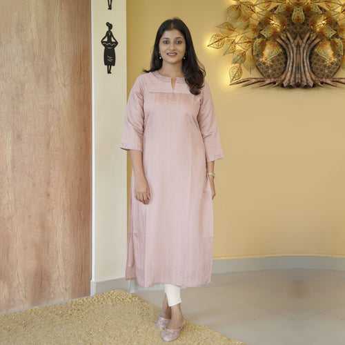 Semi silk kurti-4634