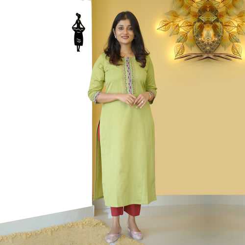 Pure Cotton Kurti - 4696