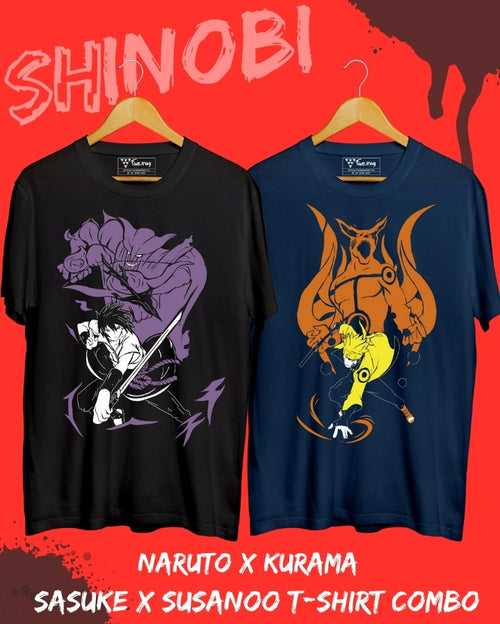 Naruto X Sasuke T-shirt Combo