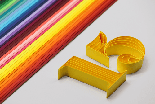 15mm Arto Single Color Quilling Strips | 250-300 GSM