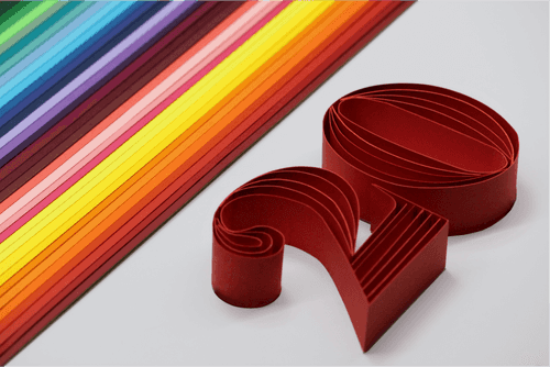 20mm Arto Single Color Quilling Strips | 250-300 GSM