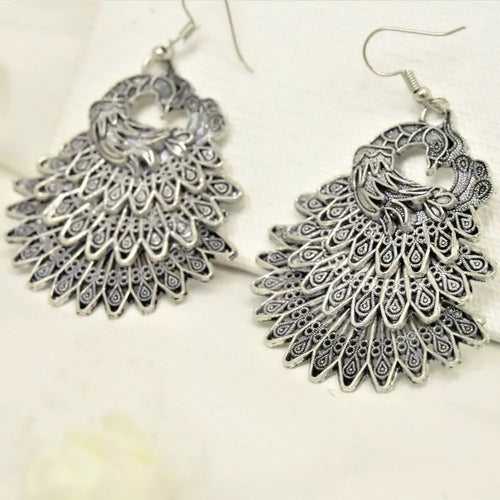 Navrati Special Dancing Peacock Earring