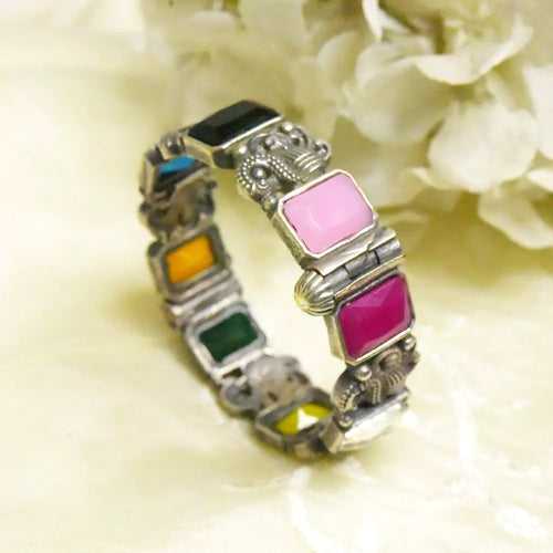 Multi Color Stone Handmade Kada Bracelet