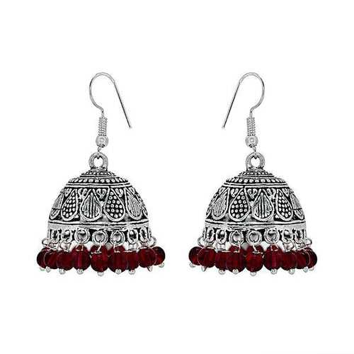 Elegant beads jhumki earrings