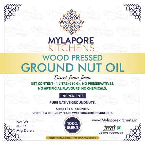 Wood Pressed Ground nut oil - Adyar In Store Purchase