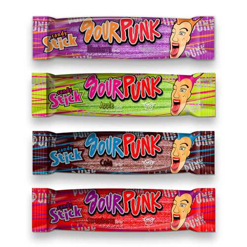 Sour Punk Combo- Cola, Blueberry, Apple, Strawberry 40g Pack of 24