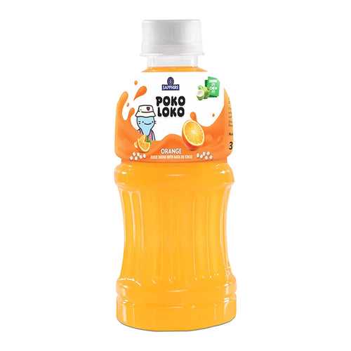 Poko Loko Orange Juice Drink with Nata De Coco - 300ml