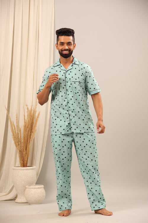 Twinkling Stars Pajama Set for Men
