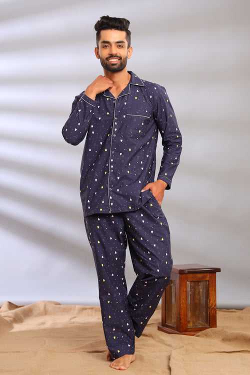Hearty Delight Pajama Set for Men