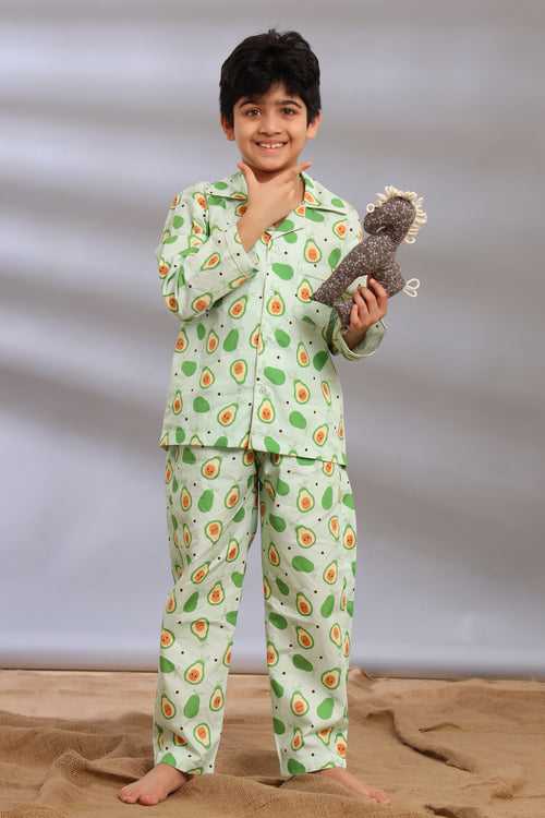 Avocado Pajama Set for Boys