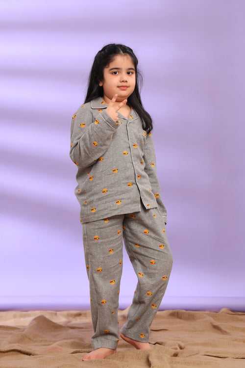 Burger Lovers Pajama Set for Girls