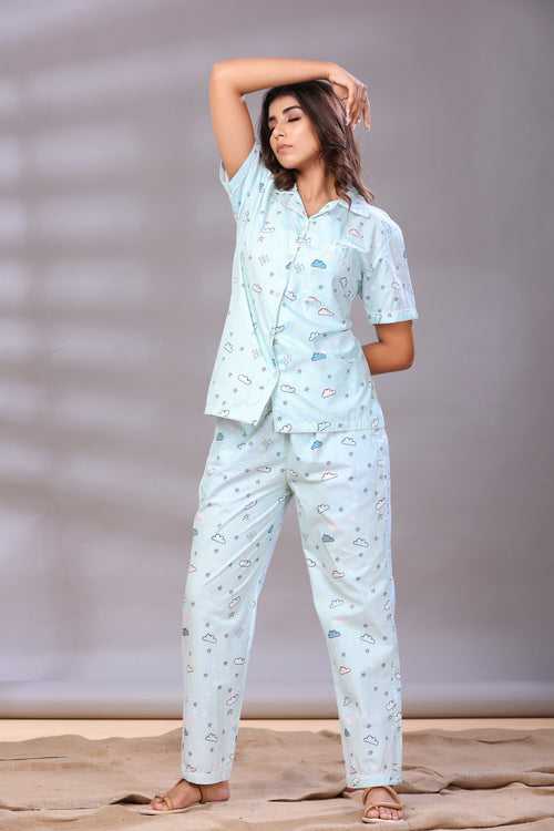 Clouds in the Sky Pajama Set