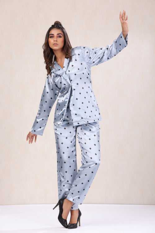Classic Motifs Reefer Coat Pajama Set