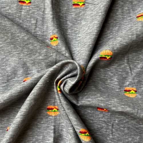 Burger Lovers Print in Flannel