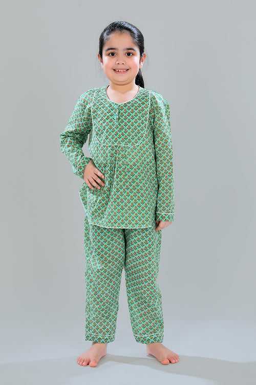 Kurti Style Pajama Set for Girls