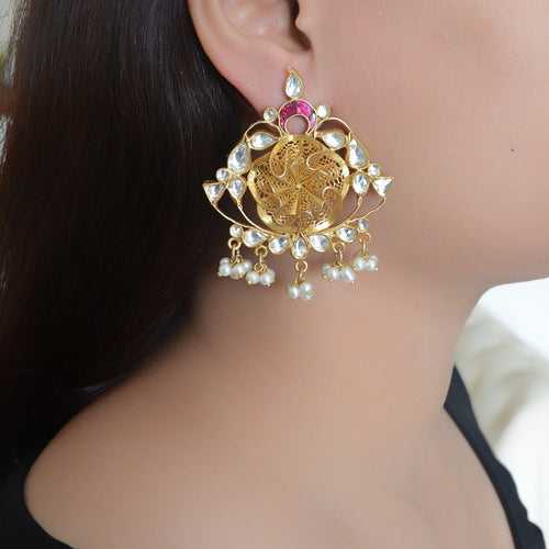 Mehpriya kundan earrings