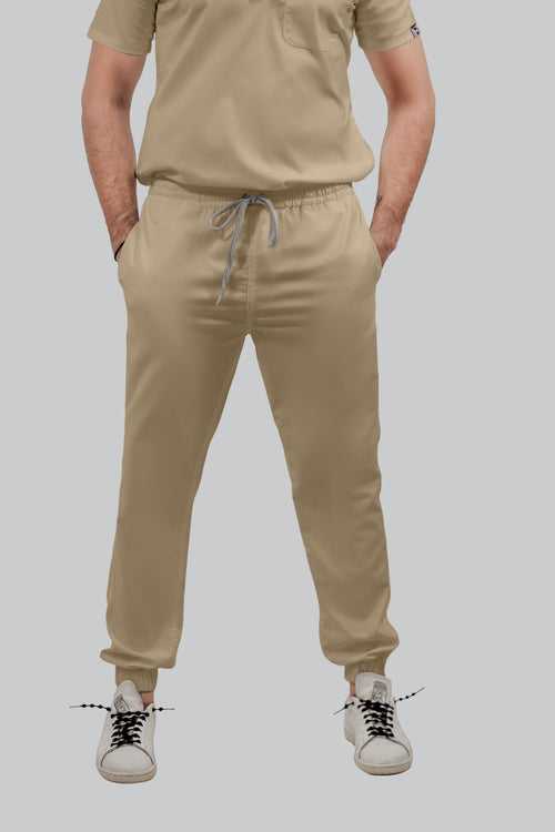 Stretchable (4Way) Male Beige Jogger
