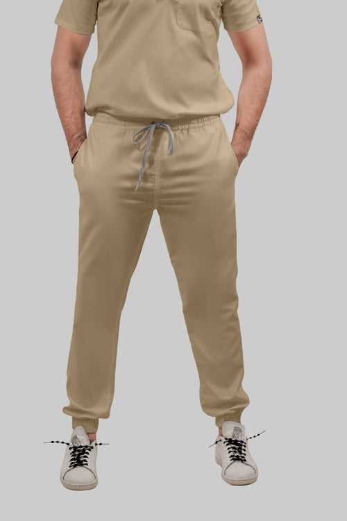 Stretchable (4Way) Female Beige Jogger