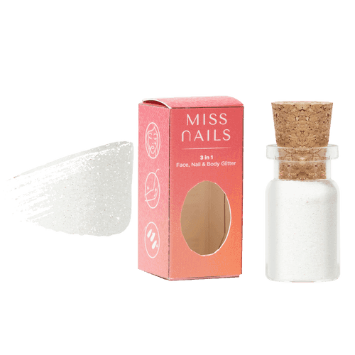 Miss Nails 3 in 1 Glitter - ( The White 15 )