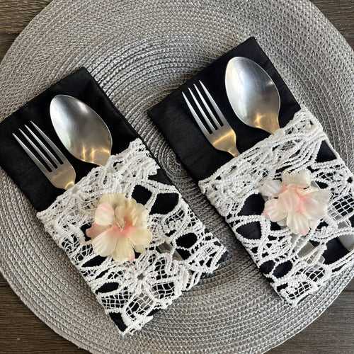 Black Cutlery Pockets