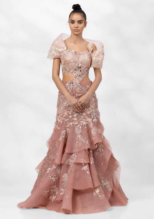 Claire Organza Layered Gown