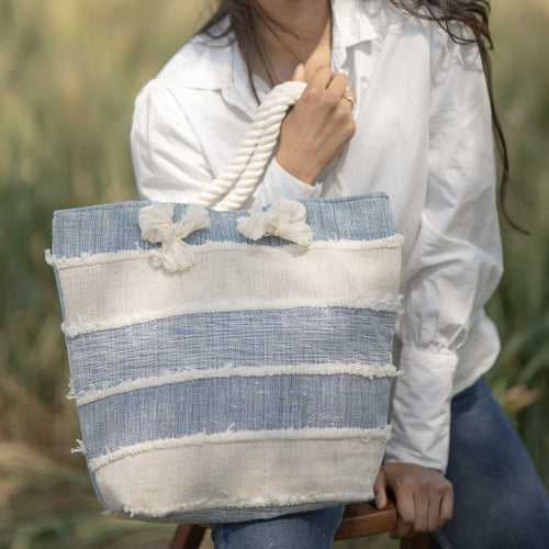 Shades Of Blue Beach Tote Bag