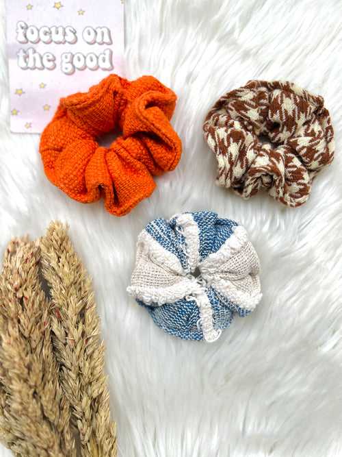 Autumn Affair - combo of 3 scrunchies