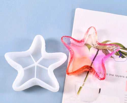 Star Fish Trinket Plate tray container Silicone Mold