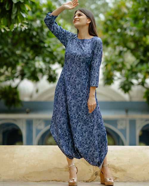 Twilight Bue Dhoti Jumpsuit