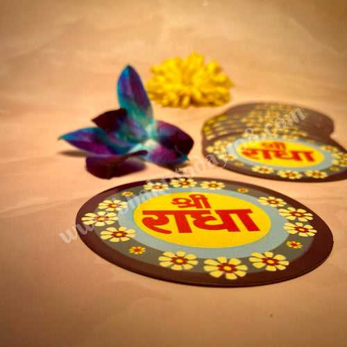 Radha Naam Stickers (Pack of 5)