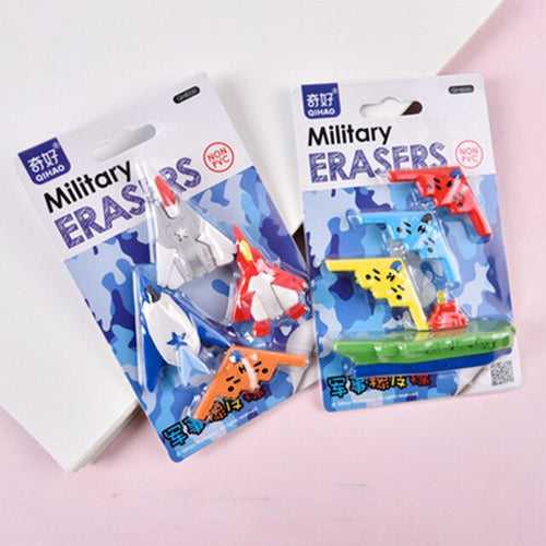 Military Eraser set of 4