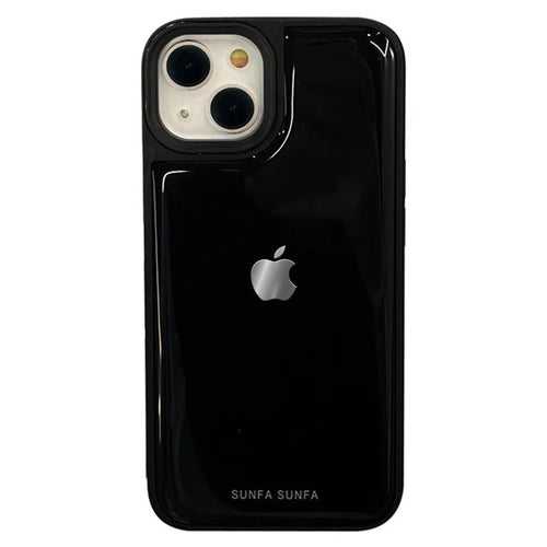 iPhone 14 Series Luxury Stylish Glossy Solid Color Case