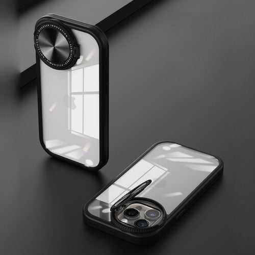 Acrylic Flip Round Lens Holder Case - iPhone