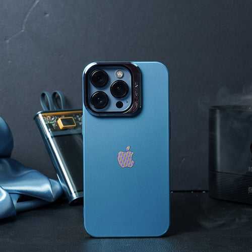 iPhone 14 Series Clear Camera Protector Hidden Stand Logo Case